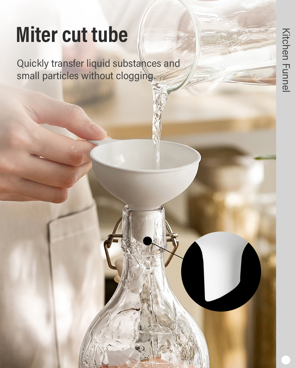 Kitchen Funnel Oil Water Spices-4